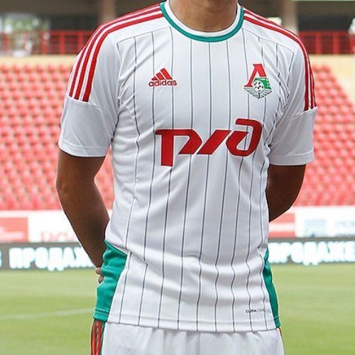 Футбольная футболка детская Локомотив Гостевая 2014 2015 корот. рукав XL (рост 152 см)