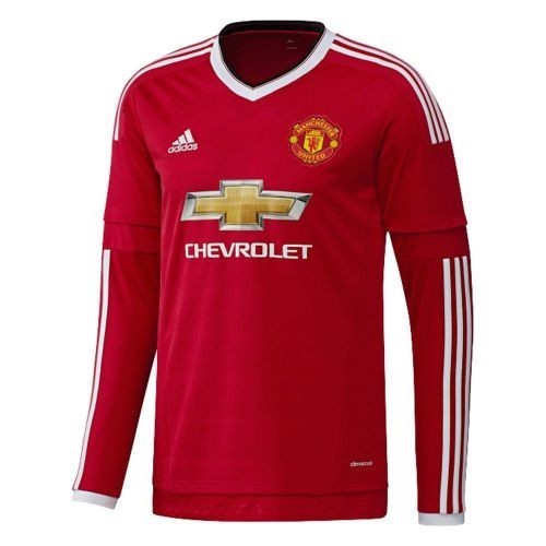 Футбольная футболка Манчестер Юнайтед Домашняя 2015 2016 длин. рукав XL(50)