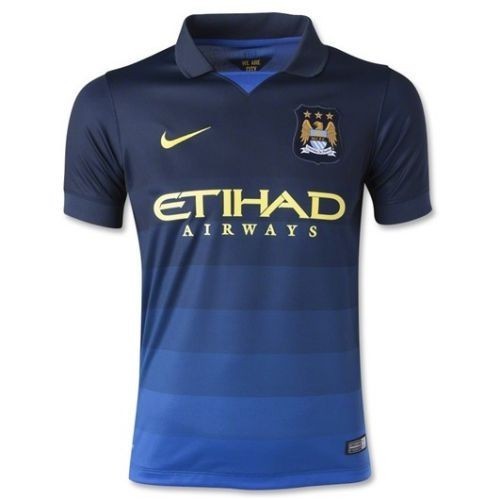Футбольная футболка Манчестер Сити Гостевая 2014 2015 длин. рукав XL(50)